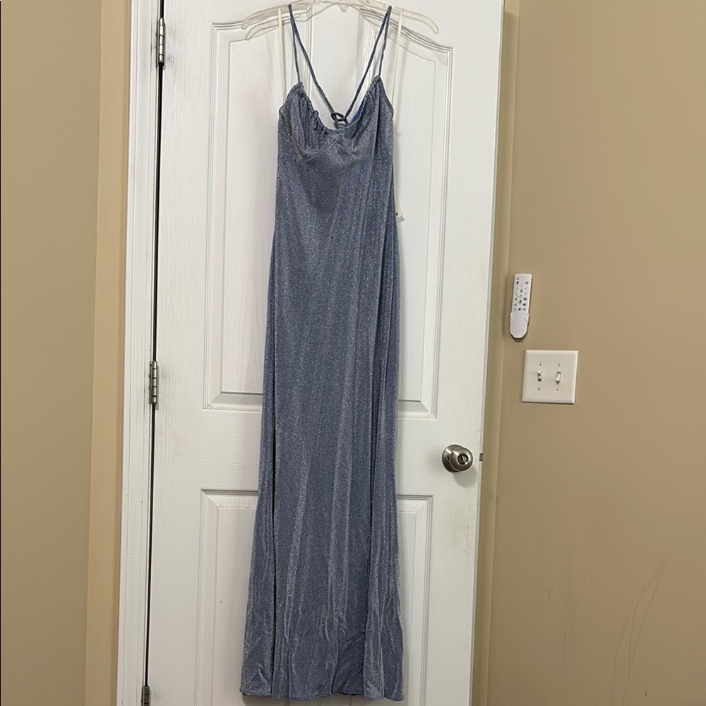 NADINE MERABI Blue Maxi Dress